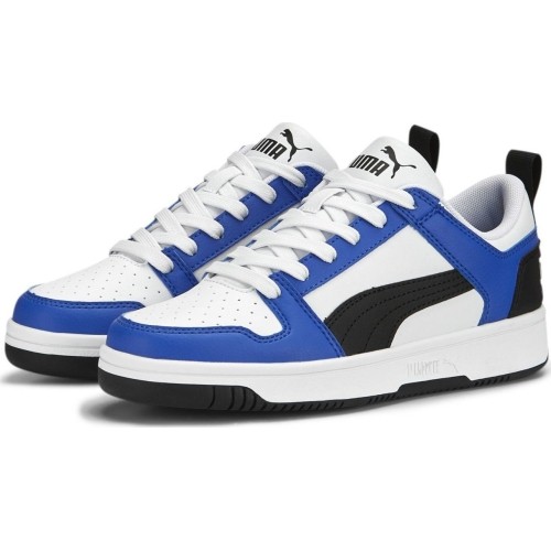 Puma buty młodzieżowe Rebound Layup Lo SL Jr White Blue 370490 19