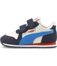 Puma Cabana Racer SL V Inf buty dziecięce Nimbus White Blue Red 351980 93