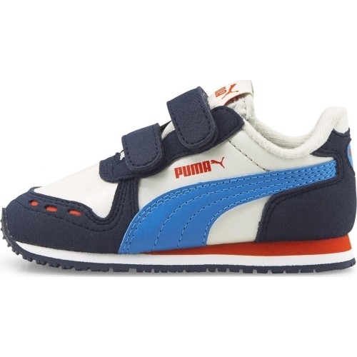 Puma Cabana Racer SL V Inf buty dziecięce Nimbus White Blue Red 351980 93