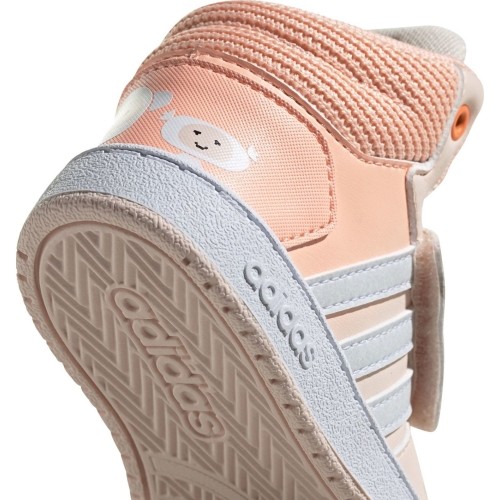 Buty dziewczęce Adidas Hoops Mid 2.0 I różowe FW4924