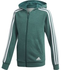 Bluza dziecięca Adidas YB 3S FZ Hoodie Green DJ1745