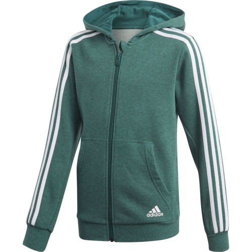 Bluza dziecięca Adidas YB 3S FZ Hoodie Green DJ1745