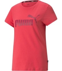 Koszulka damska Puma Ess Logo Tee Coral 586775 35