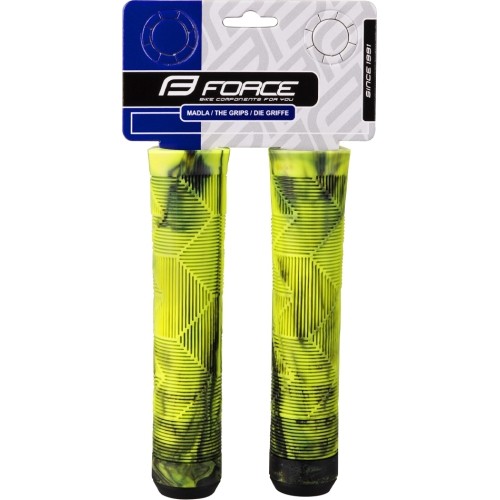 Chwyty kierownicy Force BMX 145 mm (czarne/fluorescencyjne)