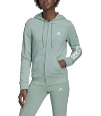 Bluza damska Adidas W Lin FT FZ Hoodie zielona GL0795