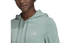 Bluza damska Adidas W Lin FT FZ Hoodie zielona GL0795