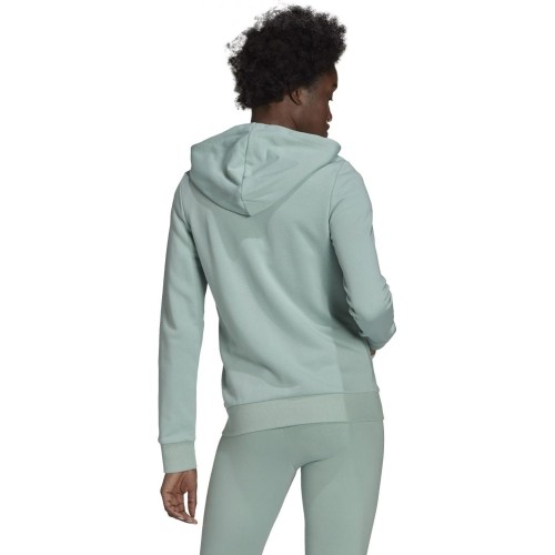 Bluza damska Adidas W Lin FT FZ Hoodie zielona GL0795