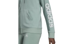 Bluza damska Adidas W Lin FT FZ Hoodie zielona GL0795