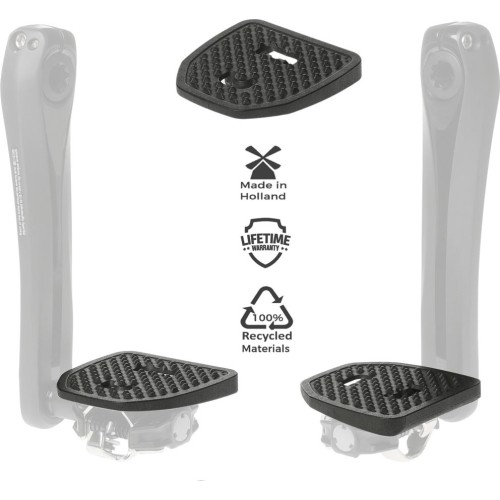 Adaptery pedałów PEDAL PLATE 2.0 do Shimano SPD, płaskie (czarne)