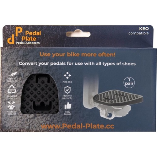 Adaptery pedałów PEDAL PLATE 2.0 do Shimano SPD, płaskie (czarne)