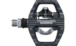Pedały Shimano EH500, dwustronne, z blokami SH56, czarne