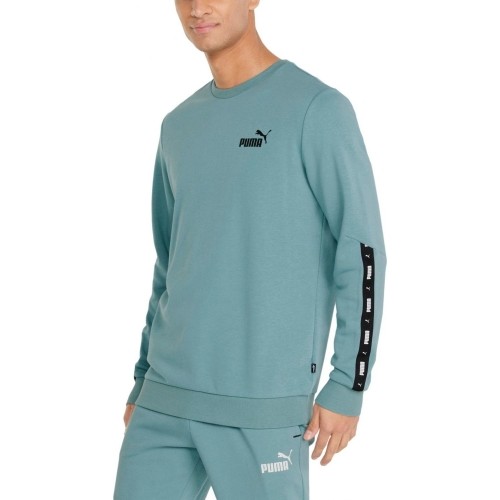 Bluza męska Puma Ess+ Tape Crew Green 847384 50