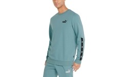 Bluza męska Puma Ess+ Tape Crew Green 847384 50
