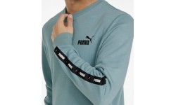 Bluza męska Puma Ess+ Tape Crew Green 847384 50