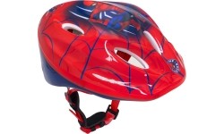 Kask rowerowy dziecięcy SPIDERMAN, 52-56 cm, czerwono-niebieski
