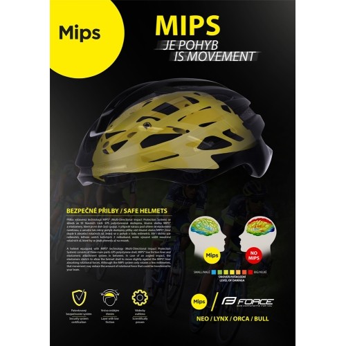 Kask FORCE NEO MIPS, S-M, 55-59cm (czarny)