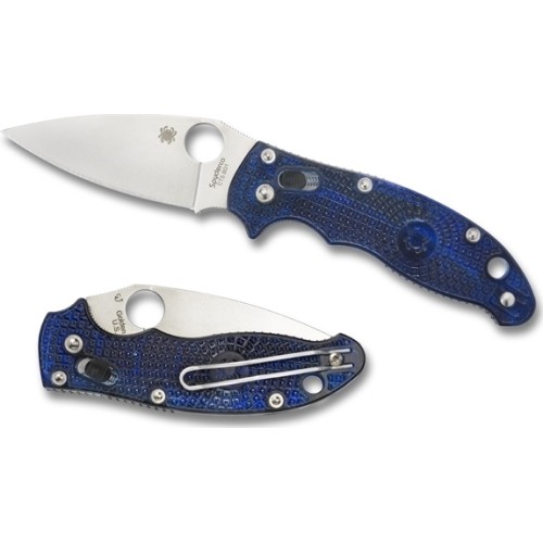 Nóż składany Spyderco C101PBL2 Manix 2, przezroczysty niebieski