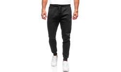 Spodnie męskie J.Style Black 68XW02-3