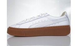 Buty Puma Basket Platform Core White