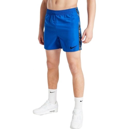 Szorty kąpielowe Nike dla młodzieży Nk B Logo Tape 4'' Volley Short niebieskie NESSD794 494