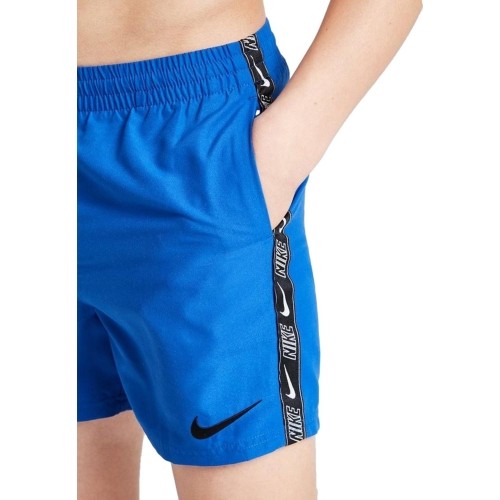 Szorty kąpielowe Nike dla młodzieży Nk B Logo Tape 4'' Volley Short niebieskie NESSD794 494