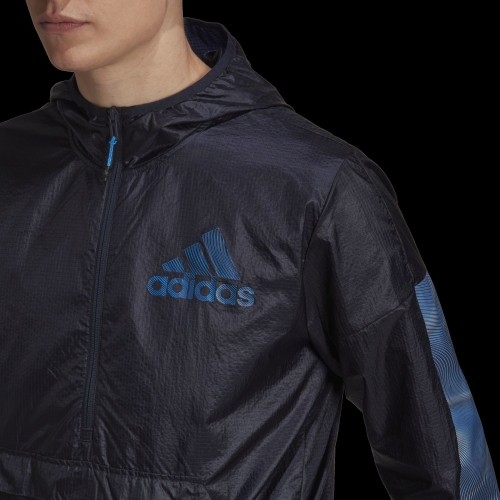 Kurtka męska Adidas Season WB Blue Black HD4335