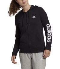 Bluza damska Adidas W Lin Ft Fz Hoodie czarna GL0791