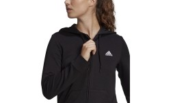 Bluza damska Adidas W Lin Ft Fz Hoodie czarna GL0791