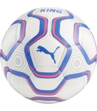 Piłka nożna Puma King Ball biało-niebieska 084349 01