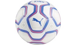 Piłka nożna Puma King Ball biało-niebieska 084349 01