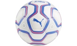 Piłka nożna Puma King Ball biało-niebieska 084349 01