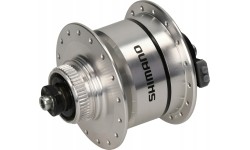 Piasta przednia z wbudowaną prądnicą Shimano DH-3D72, 6V 3W, 32H, hamulce tarczowe CL, zacisk szybkomocujący