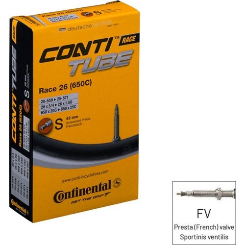 Dętka rowerowa Continental Race 26, 650 x 20/25C (20/559–25/571), FV 42 mm
