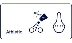 Siodełko Selle Royal Lookin Evo Athletic Unisex Stracciatella, 261 x 158 mm (czarne)
