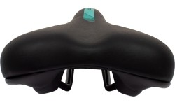 Siodełko CARRARO 265 x 150 mm (czarno-niebieskie)