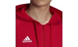 Bluza męska Adidas Core 18 FZ Hoody, czerwona FT8071