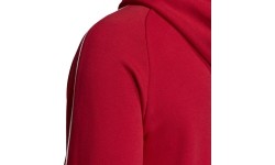 Bluza męska Adidas Core 18 FZ Hoody, czerwona FT8071