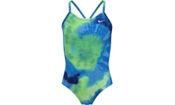 Strój kąpielowy dla dziewcząt Nike Nk G Tie Dye Crossback Blue NESSE763 338