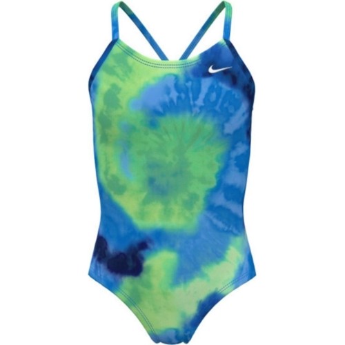 Strój kąpielowy dla dziewcząt Nike Nk G Tie Dye Crossback Blue NESSE763 338