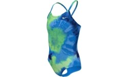Strój kąpielowy dla dziewcząt Nike Nk G Tie Dye Crossback Blue NESSE763 338