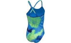 Strój kąpielowy dla dziewcząt Nike Nk G Tie Dye Crossback Blue NESSE763 338