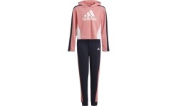 Dres dla dziewczynek Adidas G Hooded Crop Ts Black Pink GM8933