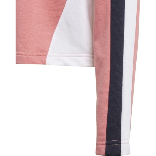 Dres dla dziewczynek Adidas G Hooded Crop Ts Black Pink GM8933