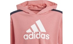Dres dla dziewczynek Adidas G Hooded Crop Ts Black Pink GM8933