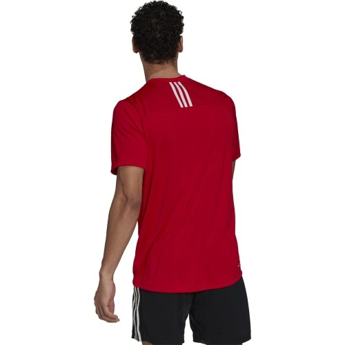 Koszulka męska Adidas 3S Back Tee czerwona GM4318