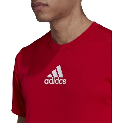 Koszulka męska Adidas 3S Back Tee czerwona GM4318