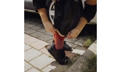 Skarpety FORCE Edge, rozmiar S-M (36-41) (czerwono-niebieskie)