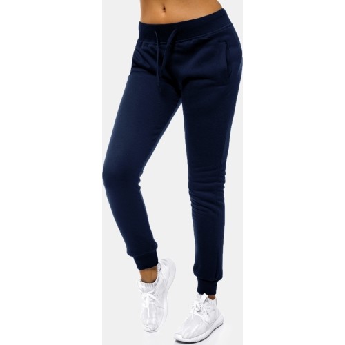 J.Style damskie spodnie sportowe polarowe Navy 68CK01-66