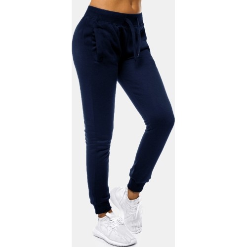 J.Style damskie spodnie sportowe polarowe Navy 68CK01-66