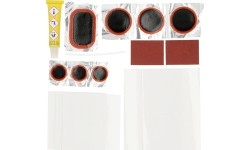 Zestaw naprawczy dętek Fischer Flickbox Universal // 12 łatek + papier ścierny + klej